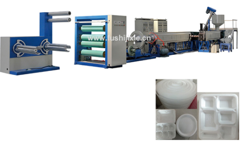 PE 发泡布挤出机